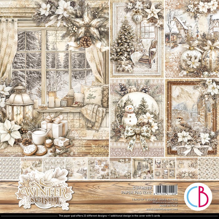 Zestaw papierów do scrapbookingu 30x30 Winter Season- CBPM088-Ciao Bella.jpg