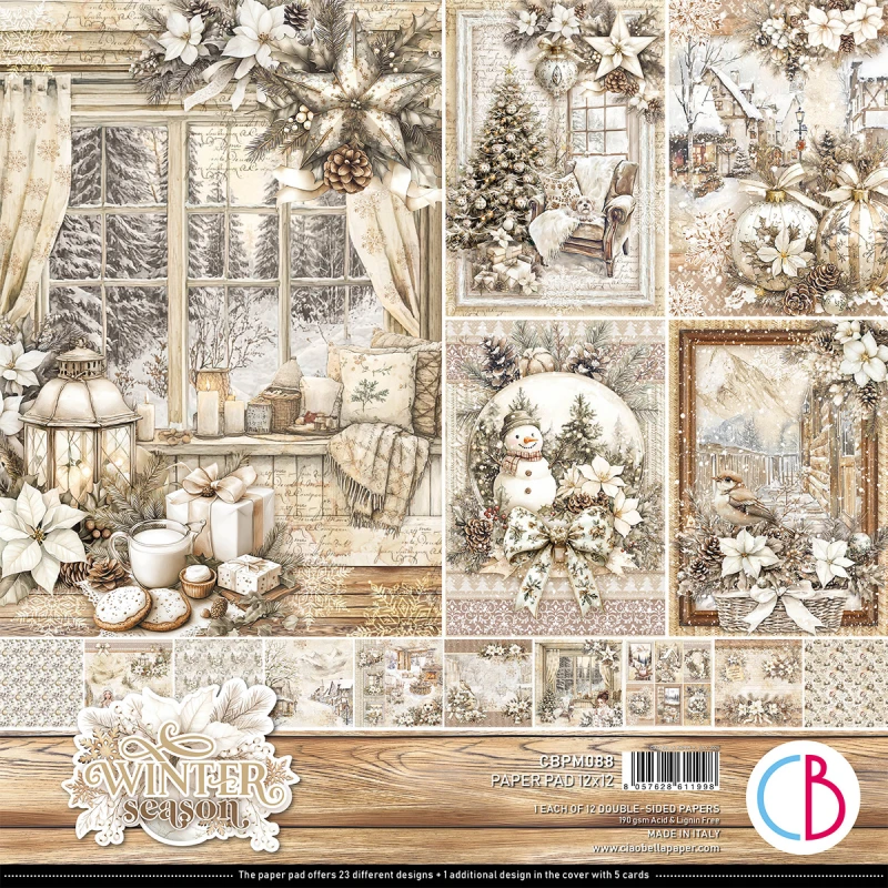 Zestaw papierów do scrapbookingu 30x30 Winter Season- CBPM088-Ciao Bella.jpg
