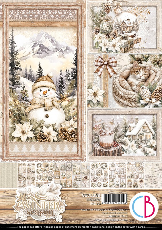 Papier do scrapbookingu A4 Winter Season Crative Pad - Ciao Bella-CBCL088.jpg