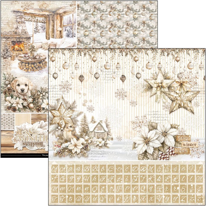 Zestaw papierów do scrapbookingu 30x30-Winter Season-Patterns Pad - Ciao Bella-CBT088.jpg