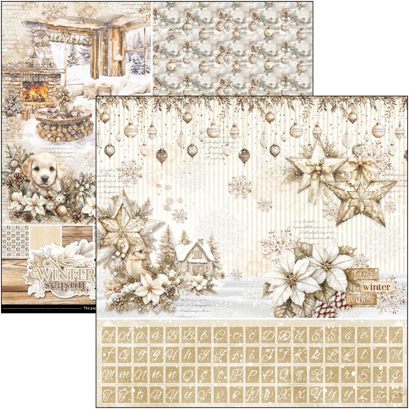 Zestaw papierów do scrapbookingu 30x30-Winter Season-Patterns Pad - Ciao Bella-CBT088.jpg