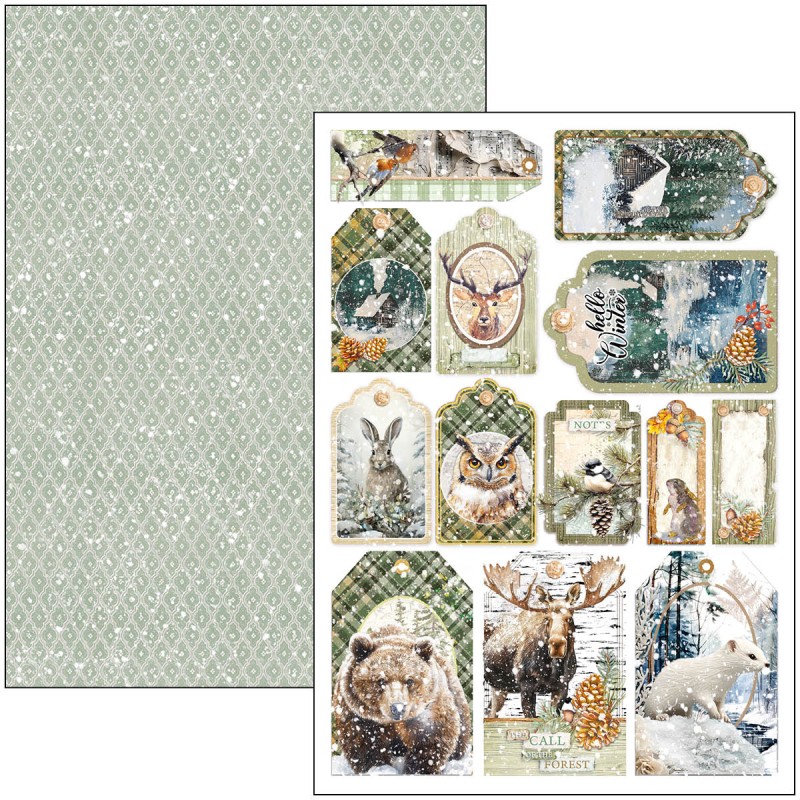 Papier do scrapbookingu A4-Forest Tales-Crative Pad - Ciao Bella-CBCL090.jpg