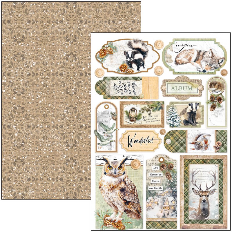 Papier do scrapbookingu A4-Forest Tales-Crative Pad - Ciao Bella-CBCL090.jpg