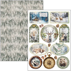 Papier do scrapbookingu A4-Forest Tales-Crative Pad - Ciao Bella-CBCL090.jpg