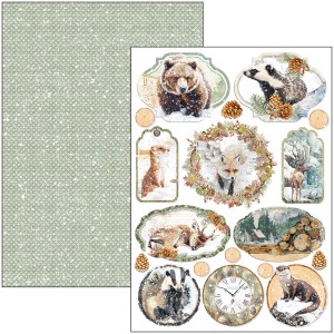 Papier do scrapbookingu A4-Forest Tales-Crative Pad - Ciao Bella-CBCL090.jpg