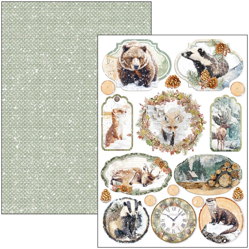 Papier do scrapbookingu A4-Forest Tales-Crative Pad - Ciao Bella-CBCL090.jpg