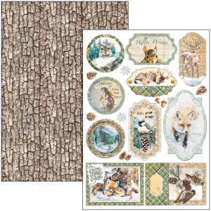 Papier do scrapbookingu A4-Forest Tales-Crative Pad - Ciao Bella-CBCL090.jpg