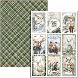 Papier do scrapbookingu A4-Forest Tales-Crative Pad - Ciao Bella-CBCL090.jpg