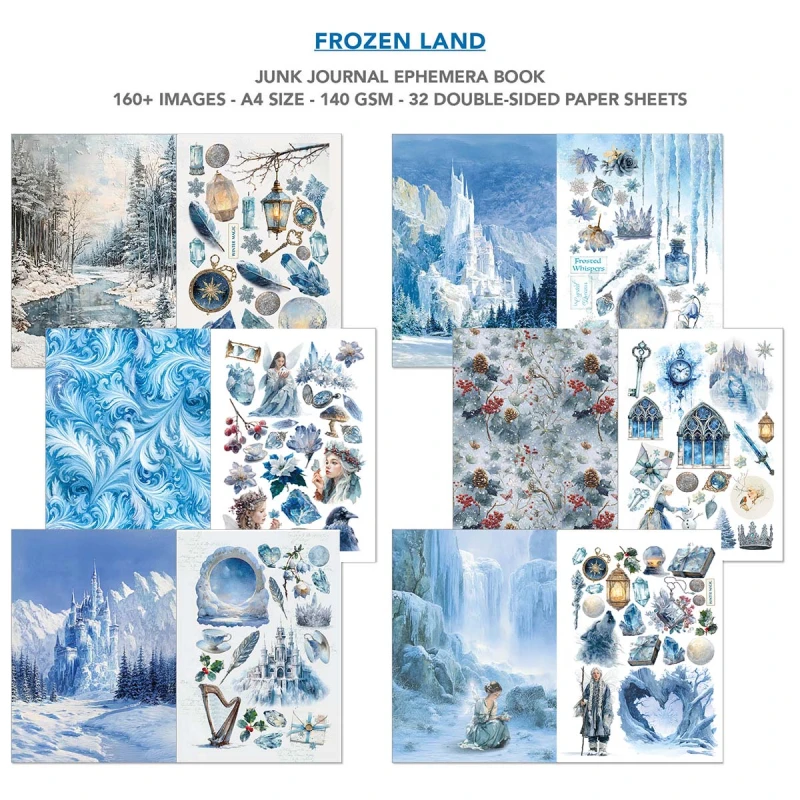 Zestaw-papierów-do-scrapbookingu-Frozen_Land-Junk-Journal-Ephemera-Book-Ciao-Bella-CBB016.jpg