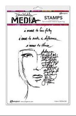 Stemple- Ranger • Dina Wakley media cling stamp I Want.jpg