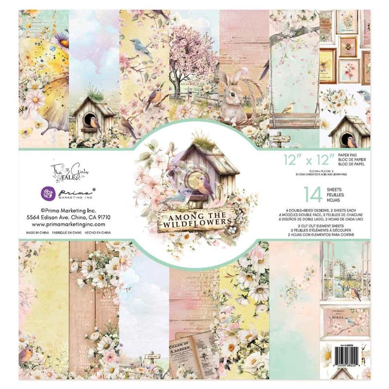 Zestaw papierów do scrapbookingu 30x30 "Among the Wildflowers" - Prima Marketing (682224).jpg