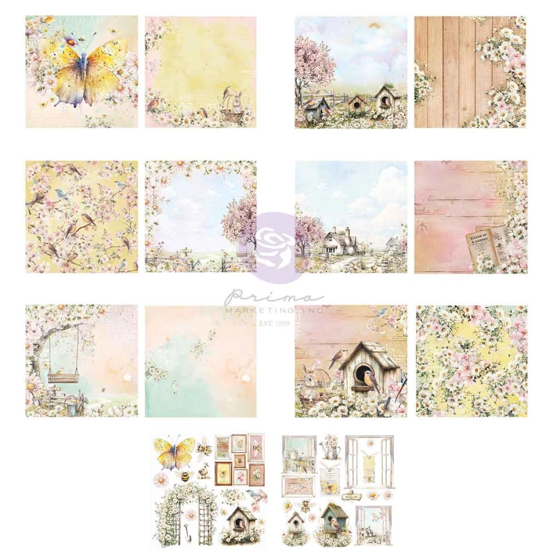 Zestaw papierów do scrapbookingu 30x30 "Among the Wildflowers" - Prima Marketing (682224).jpg