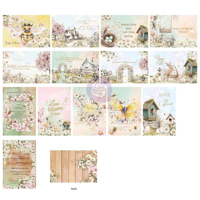 Zestaw papierów do scrapbookingu "Among the Wildflowers" 4x6 Journaling Notecards - Prima Marketing (682255) .jpg