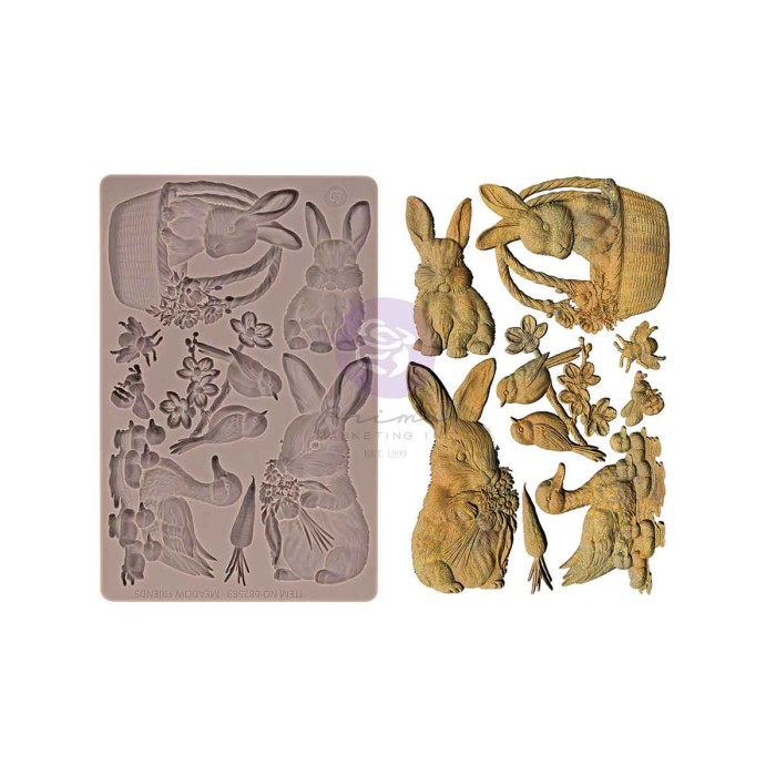 Foremka silikonowa "Among the Wildflowers - Garden Friends" 5x8 – Prima Marketing (682583).jpg