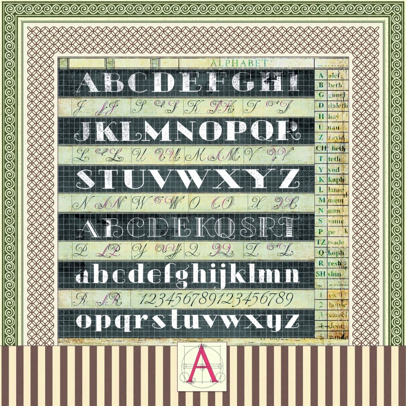Zestaw-papierów-do-scrapbookingu-30x30-Typographic -Ciao_Bella-CBPM95.jpg