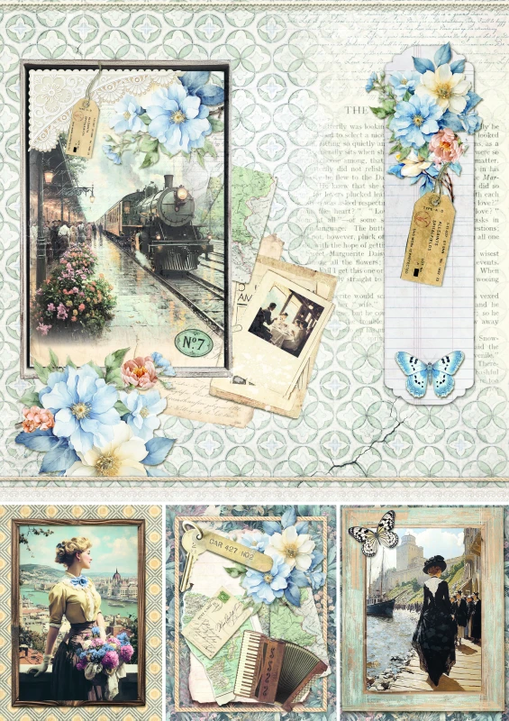 Zestaw papierów do scrapbookingu A4 "Eastern Journey" Crative Pad - Ciao_Bella-CBCL096.jpg