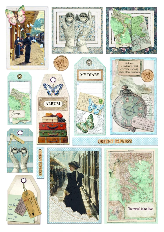 Zestaw papierów do scrapbookingu A4 "Eastern Journey" Crative Pad - Ciao_Bella-CBCL096.jpg