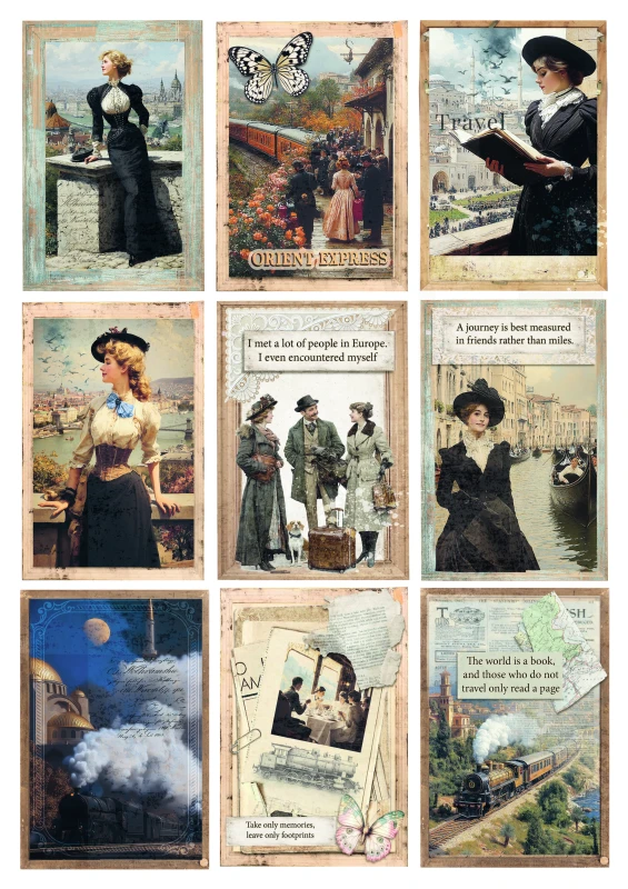 Zestaw papierów do scrapbookingu A4 "Eastern Journey" Crative Pad - Ciao_Bella-CBCL096.jpg
