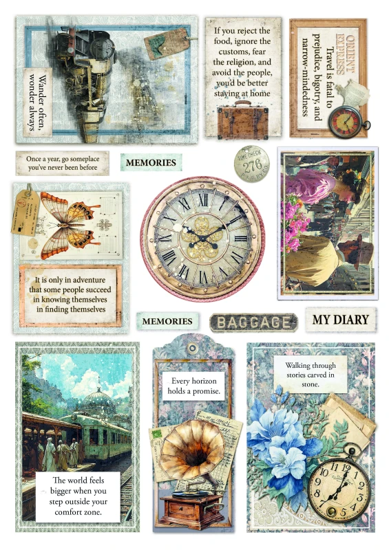 Zestaw papierów do scrapbookingu A4 "Eastern Journey" Crative Pad - Ciao_Bella-CBCL096.jpg