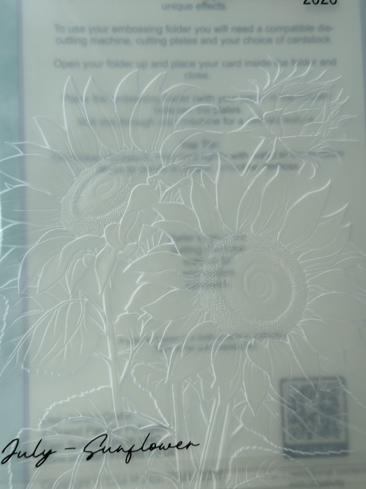 Folder do embossingu 5x7 "July - Sunflower" 3D Embossing Folder.jpg