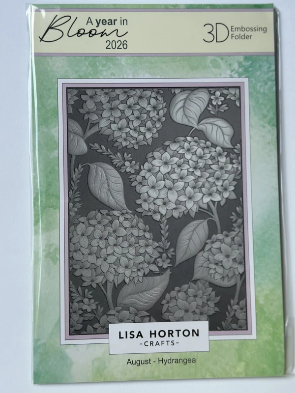Folder do embossingu 5x7 "August - Hydrangea" 3D Embossing Folder.jpg