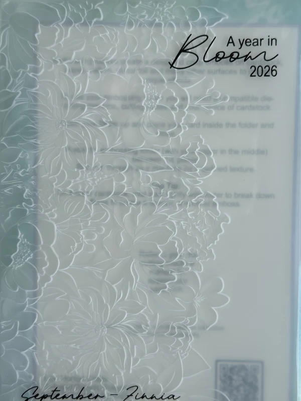 Folder do embossingu 5x7 "September - Zinnia" 3D Embossing Folder.jpg