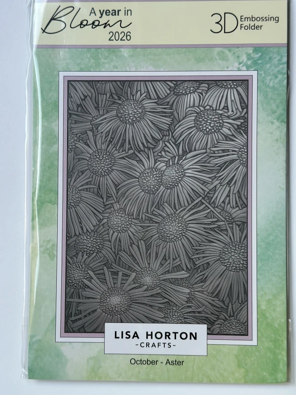 Folder do embossingu 5x7 "October - Aster" 3D Embossing Folder.jpg