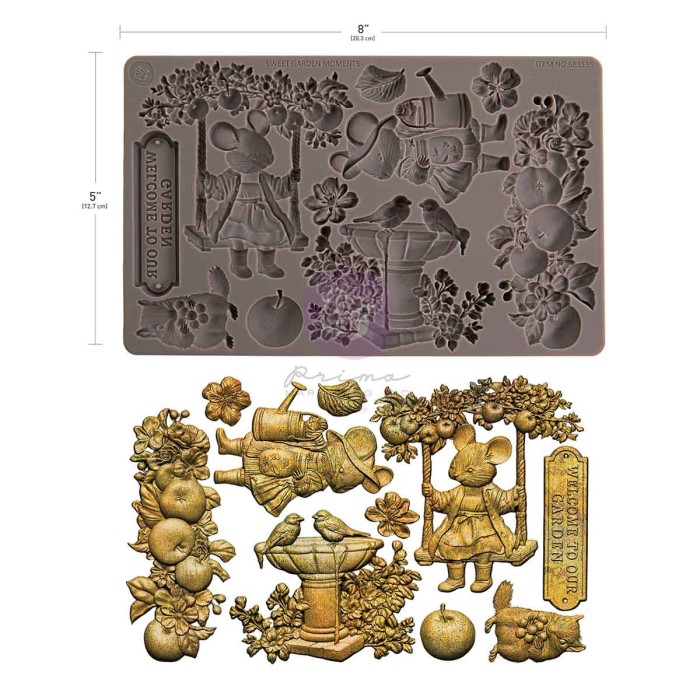 Homegrown 5x8 Inch Decor Moulds Sweet Garden by The 3 Girls Tale 683535.jpg