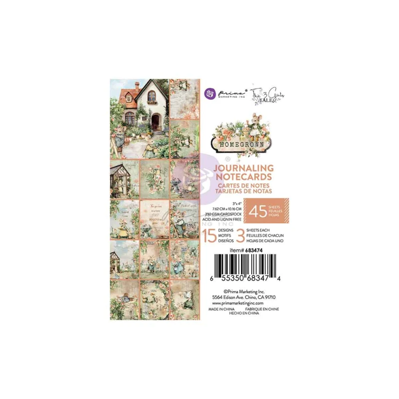 Homegrown 3x4 Inch Journaling Cards by The 3 Girls Tale 683474.jpg