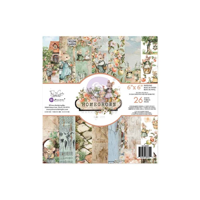 Homegrown 6x6 Inch Paper Pad by The 3 Girls Tale 683399.jpg