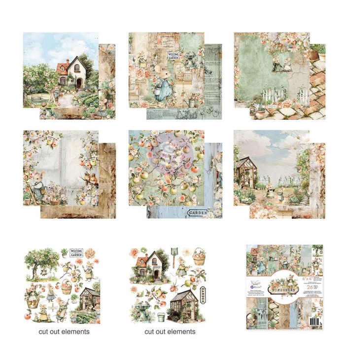 Homegrown 6x6 Inch Paper Pad by The 3 Girls Tale 683399.jpg