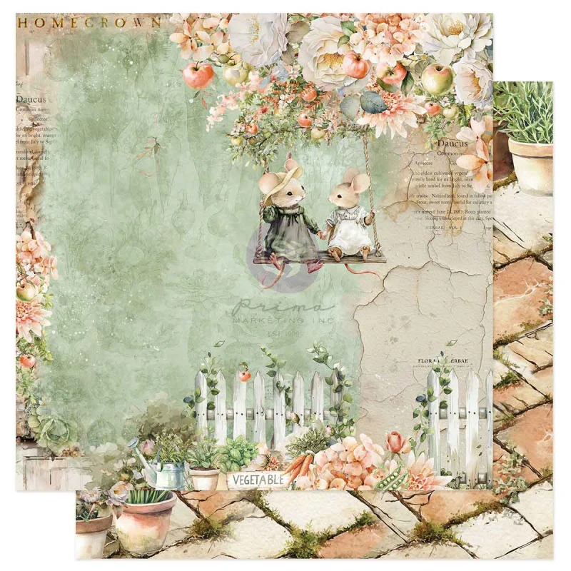 Homegrown 12x12 Inch Paper Pad by The 3 Girls Tale 683382.jpg