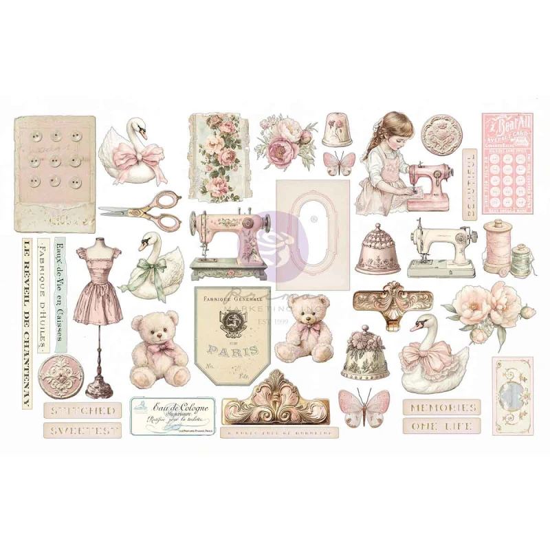 Zestaw-Buttons & Keepsakes Ephemera Stitched Clippings (76pcs) by Frank Garcia-982393.jpg