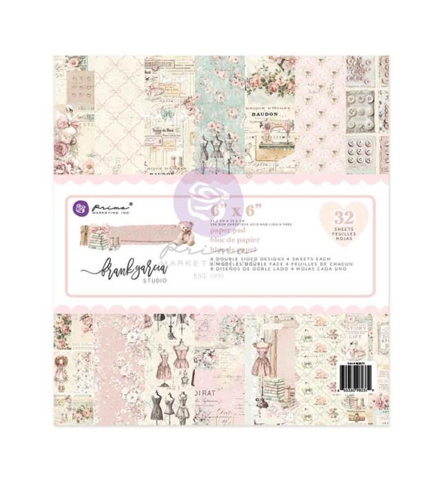 Zestaw-papierow-do-scrapbookingu-Buttons & Keepsakes 6x6 Inch Paper Pad by Frank Garcia-982379.jpg