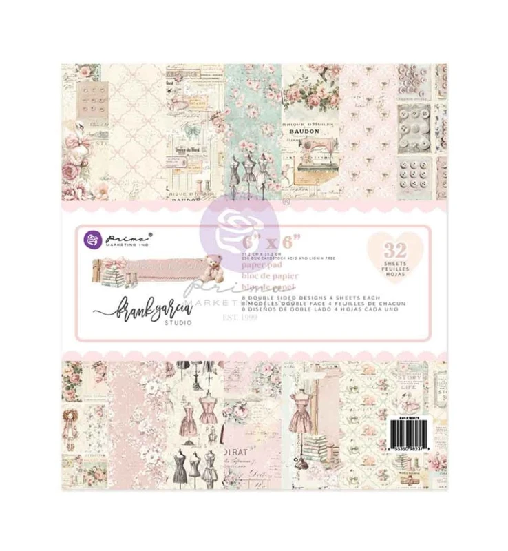 Zestaw-papierow-do-scrapbookingu-Buttons & Keepsakes 6x6 Inch Paper Pad by Frank Garcia-982379.jpg