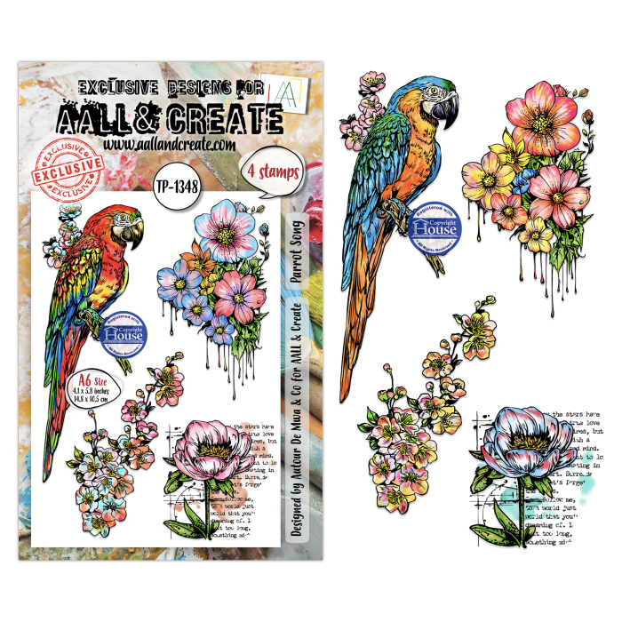 Stempel-aall-and-create-hearted-nature-a6-stamp-sets-parrot-song.jpg