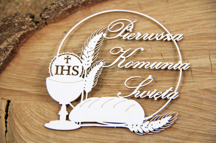 Tatting Communion - round frame - okrągła ramka z napisem.jpg